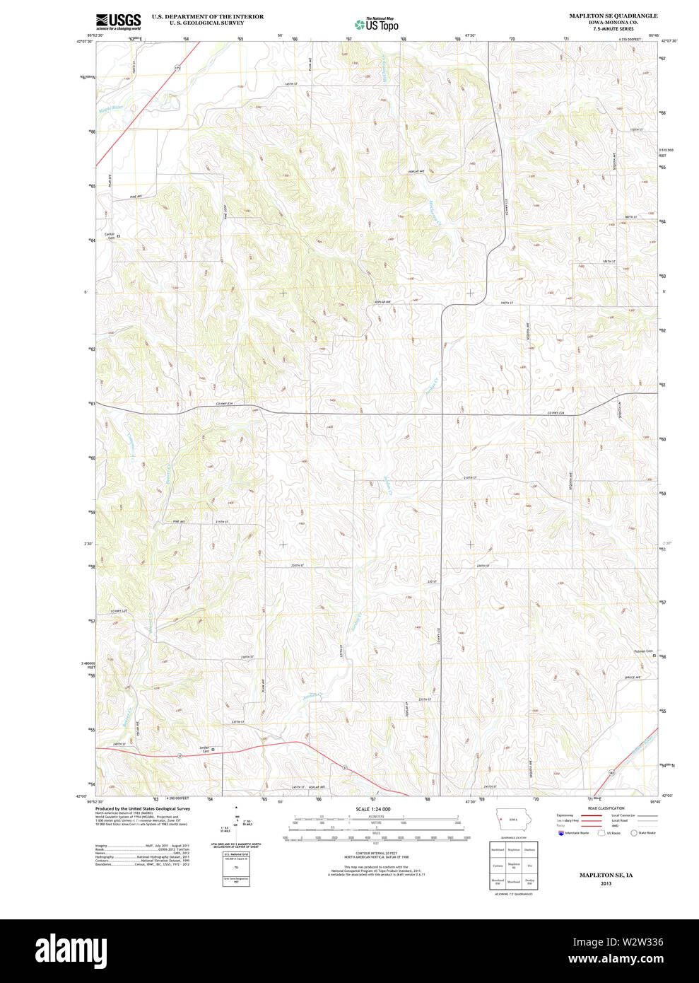 Map of mapleton Cut Out Stock Images & Pictures Alamy