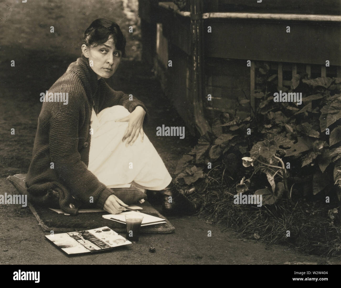 Georgia O'Keeffe by Stieglitz, 1918 Stock Photo