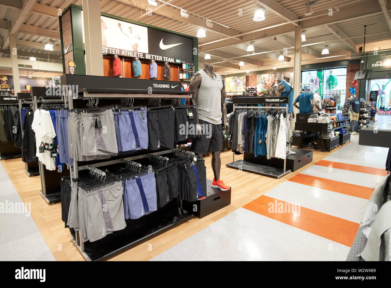 nike athletics clothing in a sports store in a shopping mall orlando  Florida USA United States of America Stock Photo - Alamy