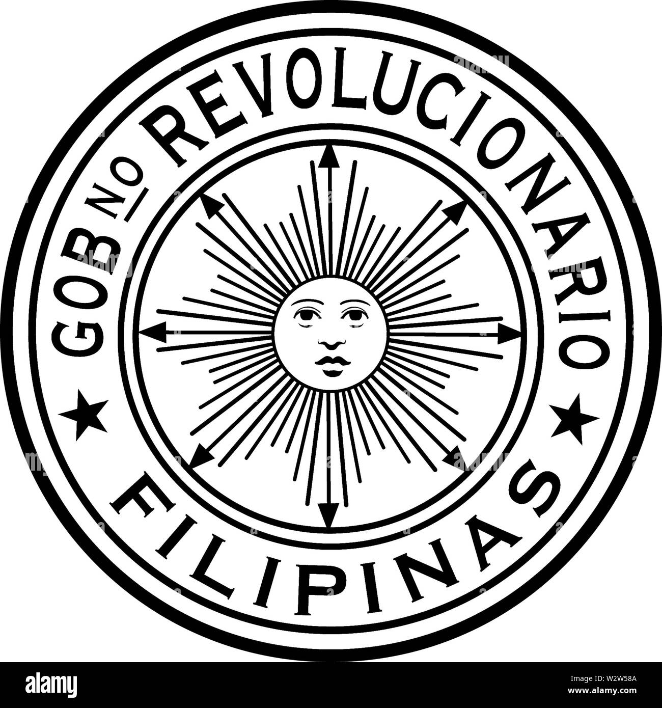 Gobierno Revolucionario Filipinas Stock Photo