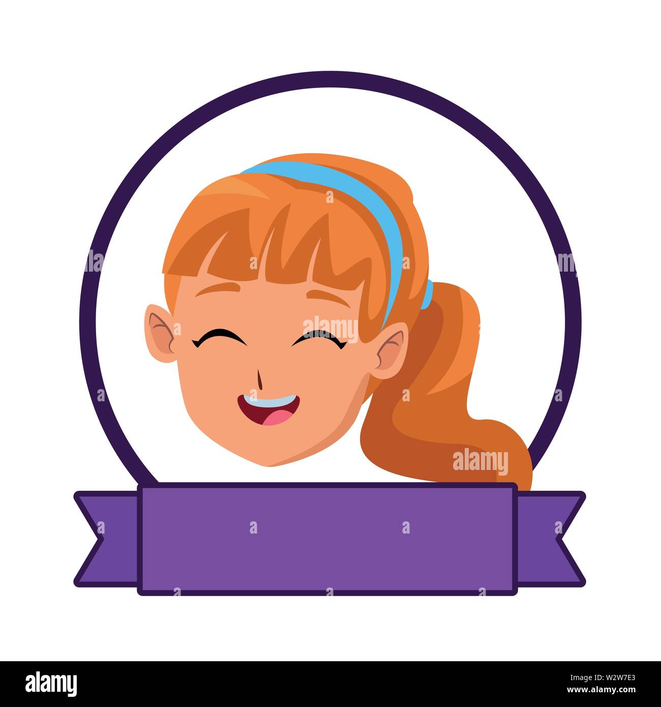 girl smiling and happy cartoons Stock Vector Image & Art - Alamy