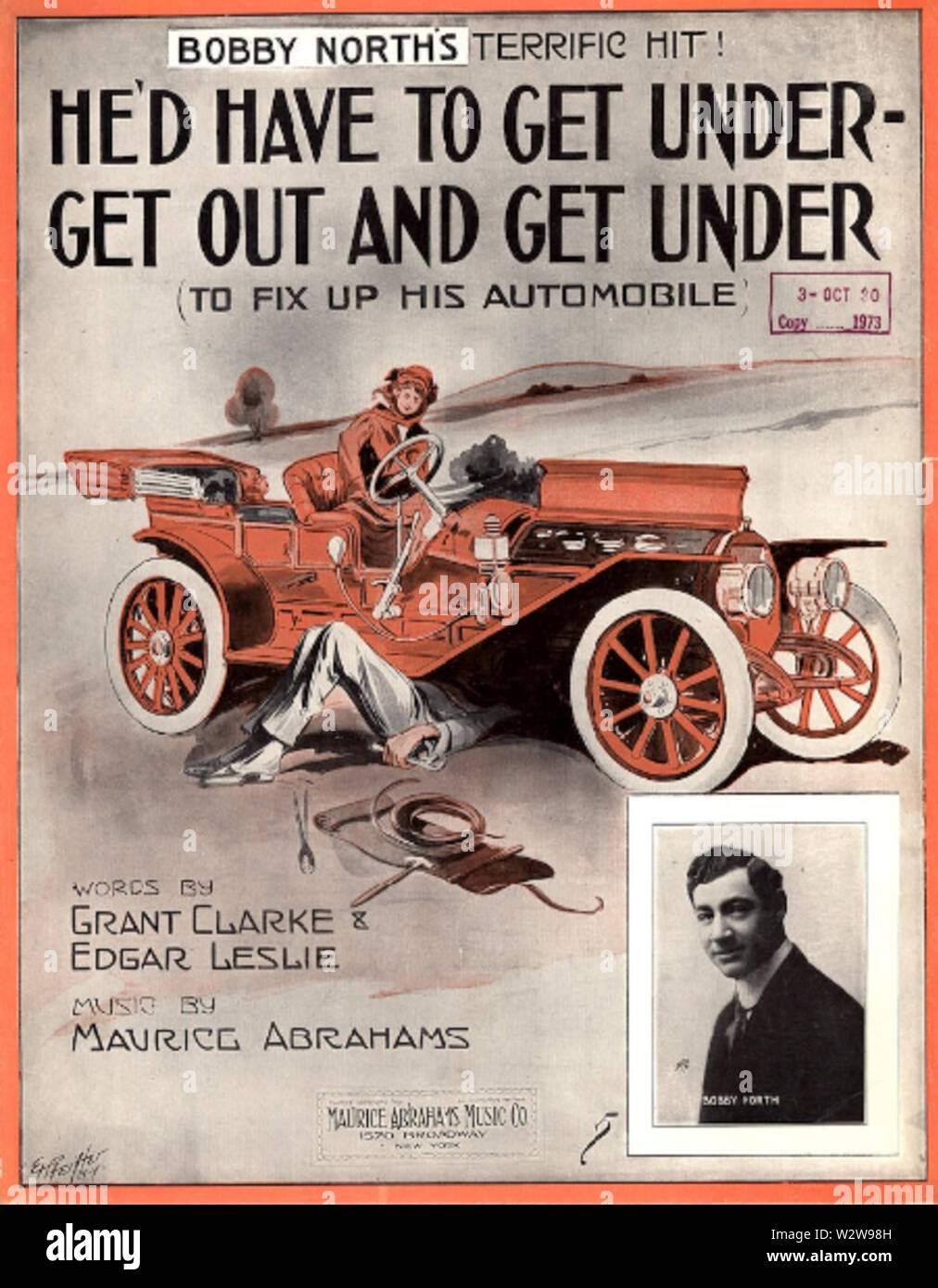 He'd Have to Get Under – Get Out and Get Under - Bobby North 1908 Stock Photo