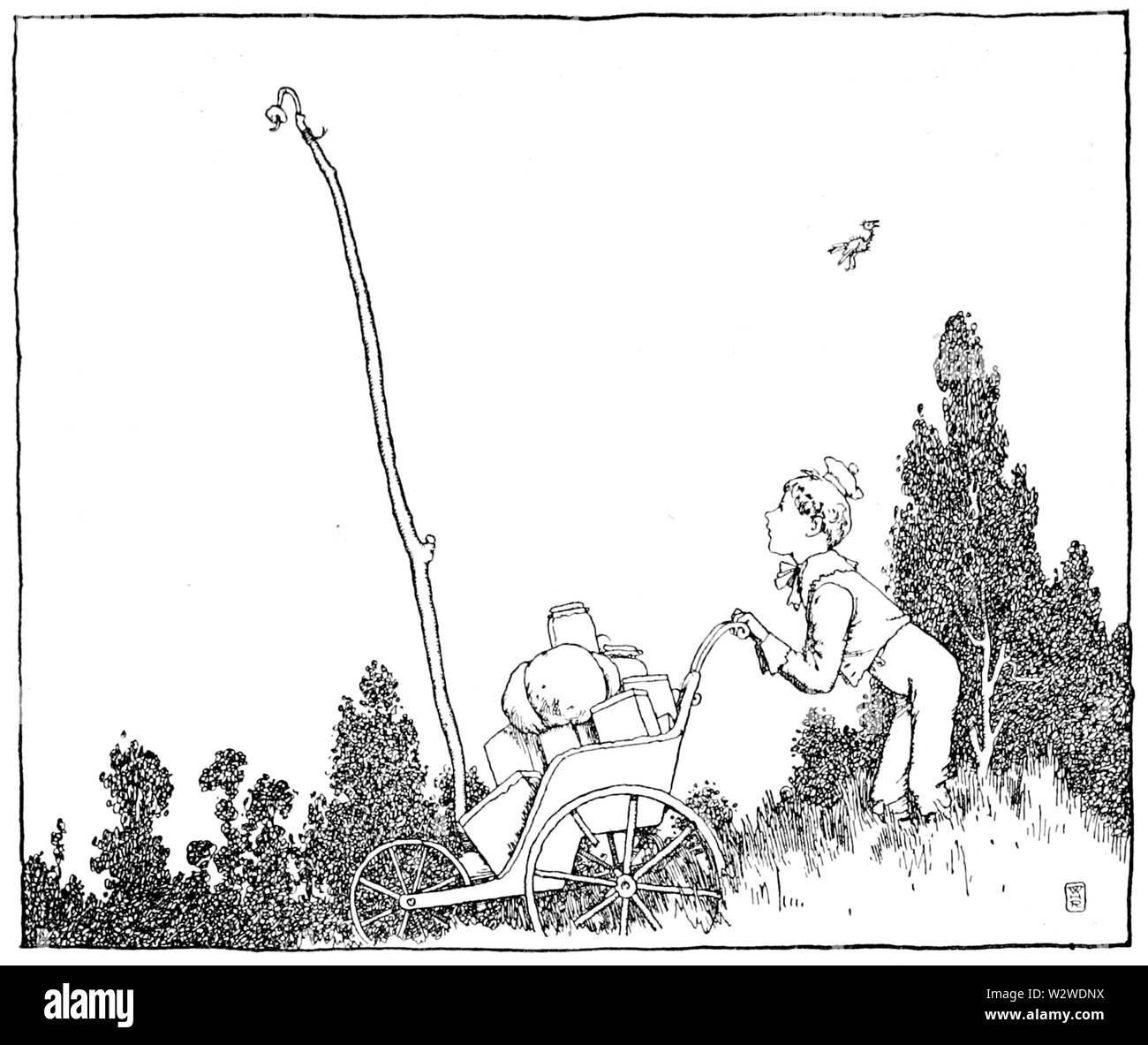 Illustration at page 72 of Bill the Minder Stock Photo