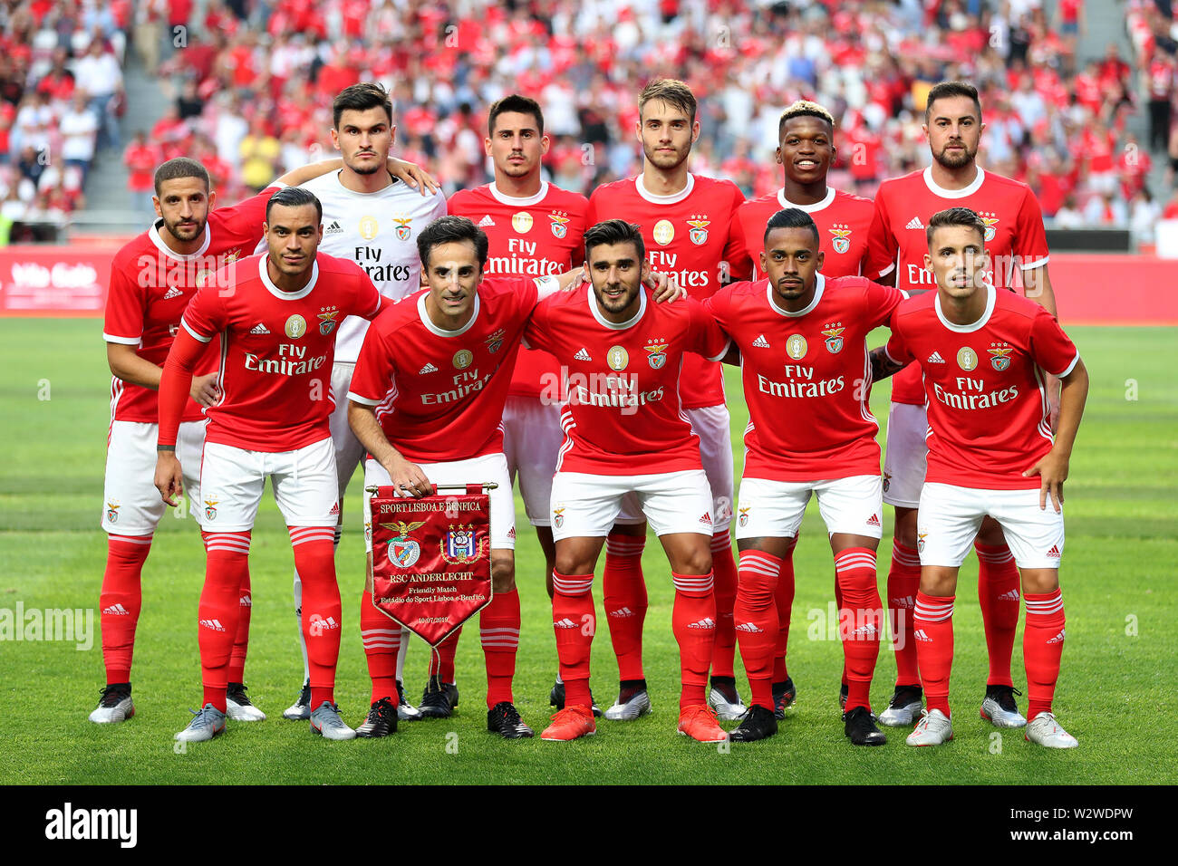Lisbon Portugal 10th July 2019 Benfica S Players Pose Before A Pre Season Friendly Football Match Between Sl Benfica And Rsc Anderlecht In Lisbon Portugal On July 10 2019 Anderlecht Won 2 1 Credit Pedro [ 956 x 1300 Pixel ]