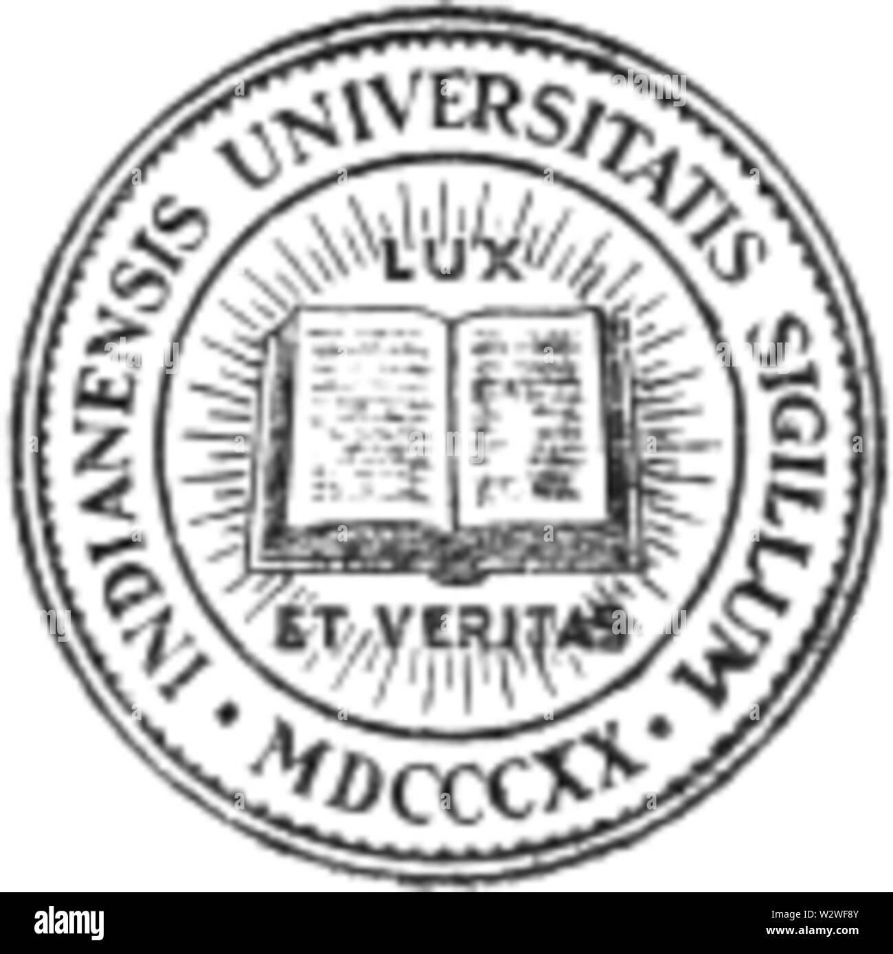 Indiana University Seal 1920 Stock Photo Alamy