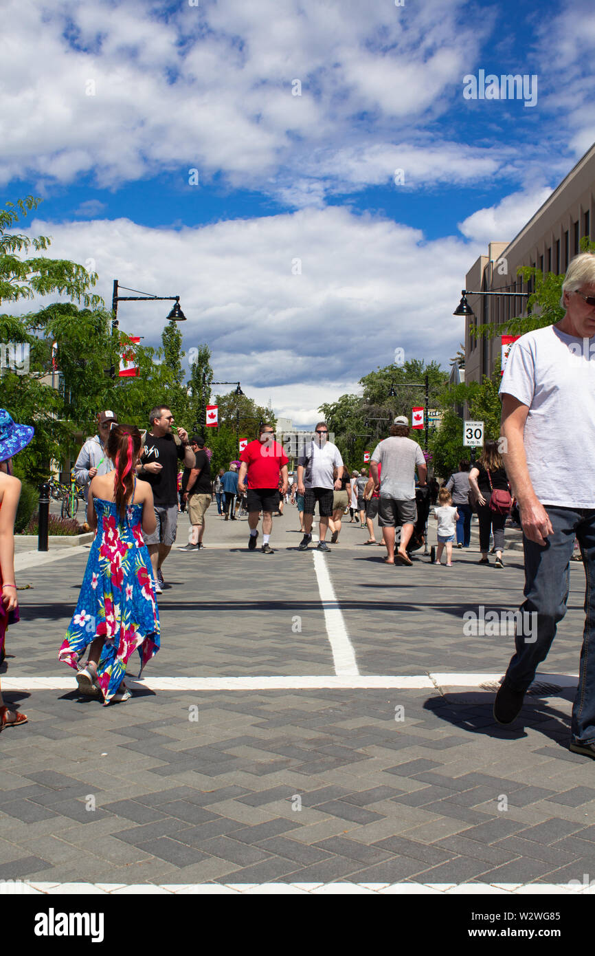 Farmers Market on Canada day weekend Stock Photo