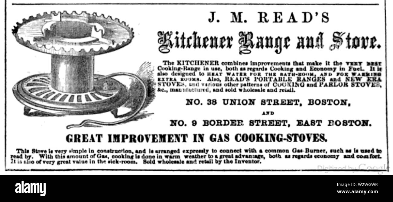 JMRead UnionSt BostonDirectory 1861 Stock Photo
