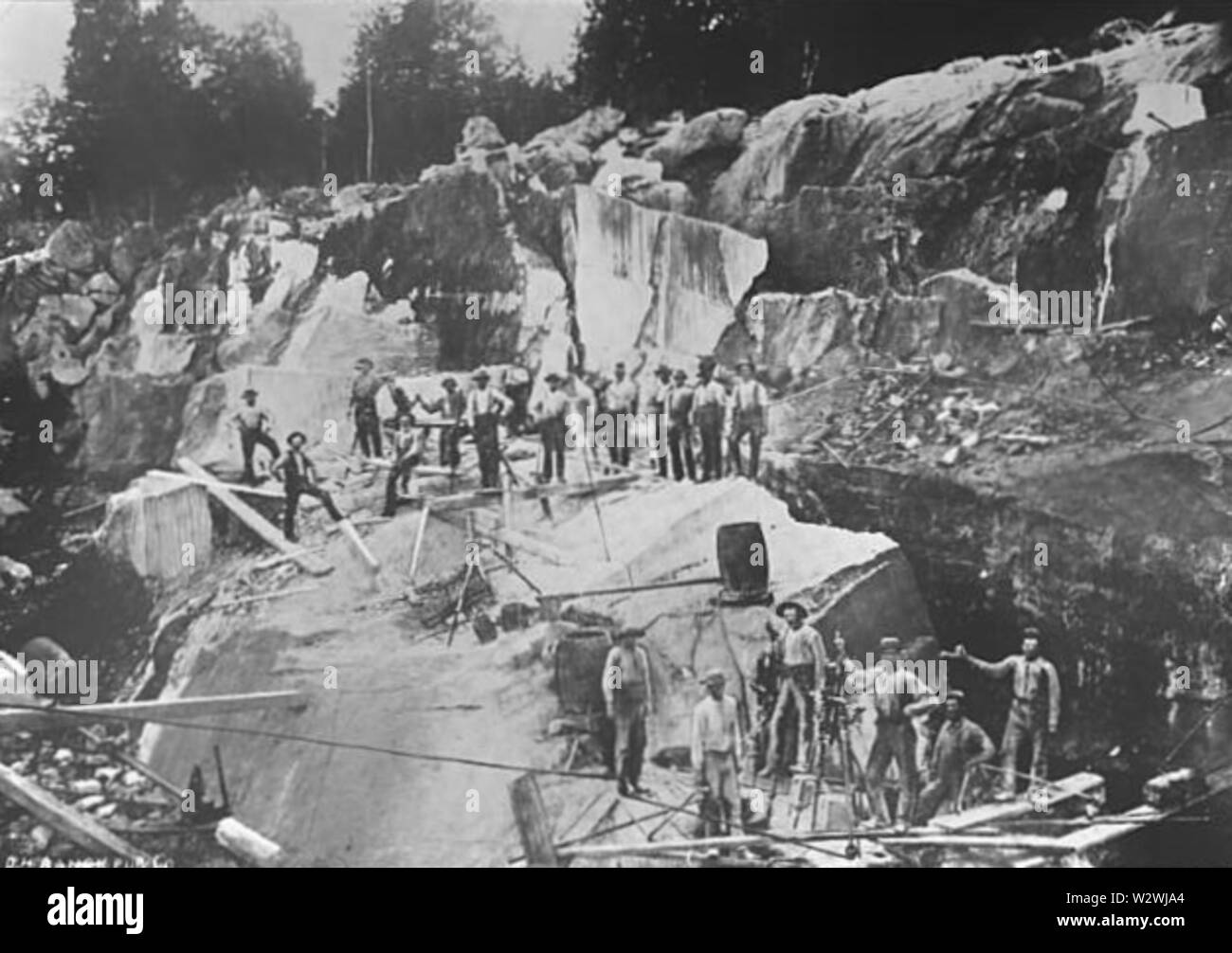 John Ross Marble Quarry 1895 (2 Stock Photo Alamy
