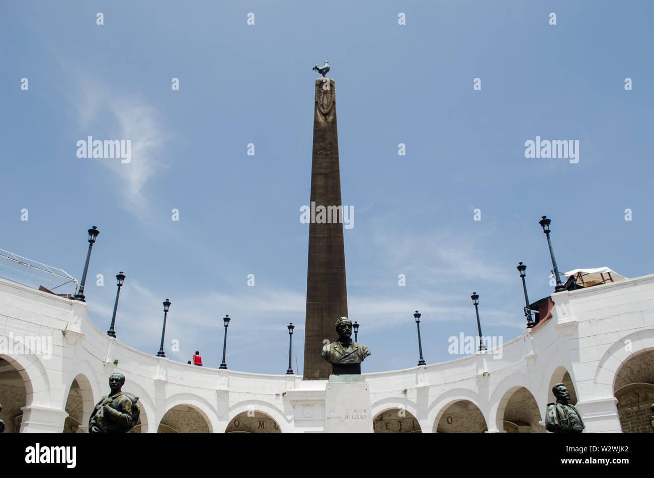 Plaza de Francia is located in Casco Viejo dedicated to French people who attempted to build the Panama Canal Stock Photo