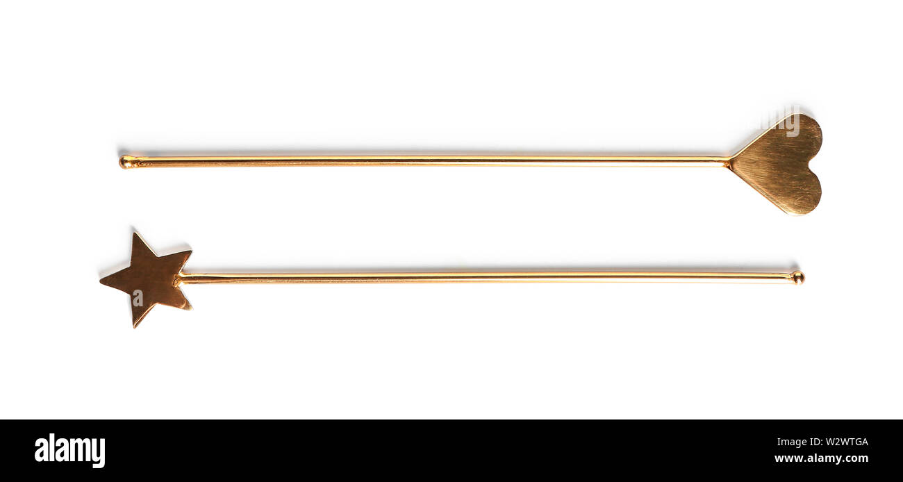 Decorative sticks on white background Stock Photo Alamy