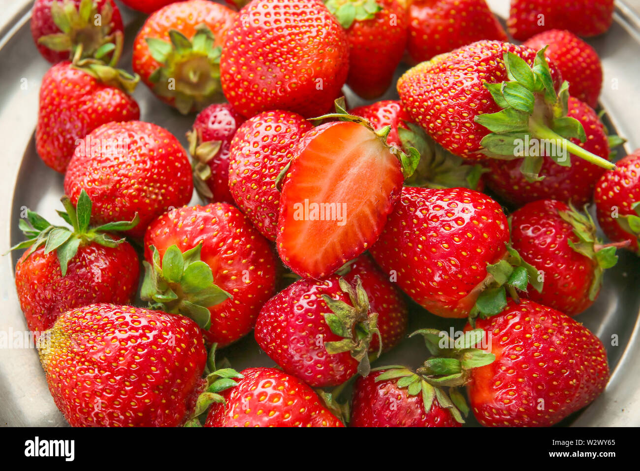Sweet ripe strawberry, closeup view Stock Photo - Alamy