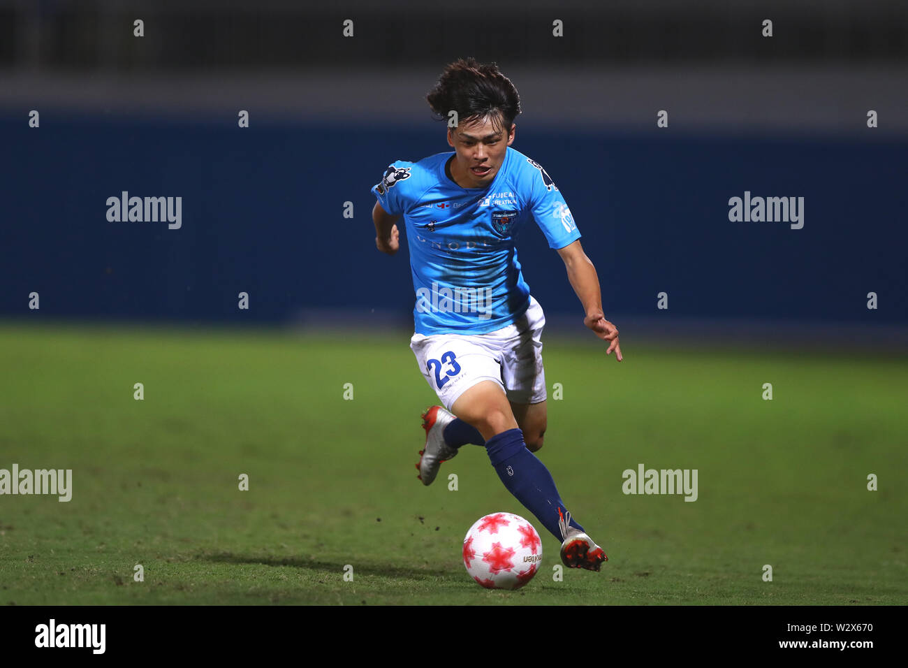Yokohama Fc S Koki Saito During The Emperor S Cup Jfa 99th Japan Football Championship 2nd Round Match Between Yokohama Fc 2 1 Sendai University At Nhk Spring Mitsuzawa Football Stadium In Kanagawa Japan On