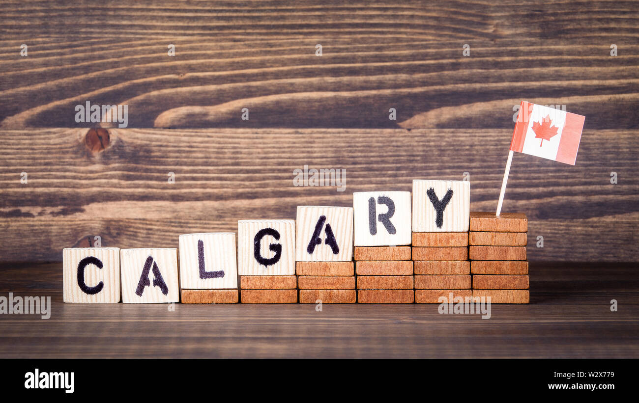 Calgary Canada. Politics, economic and immigration concept Stock Photo