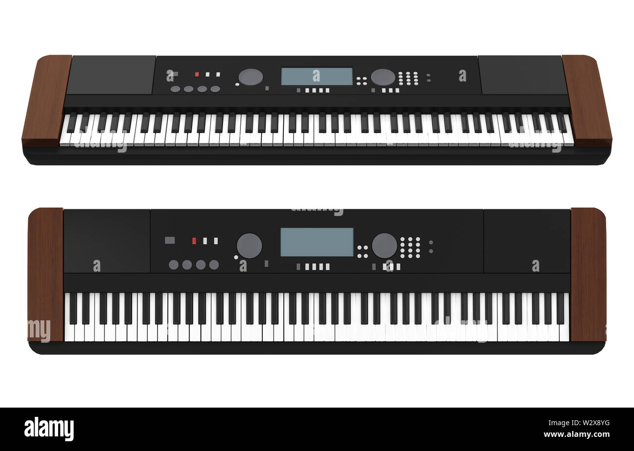 Synthesizer Electronic Piano Isolated Stock Photo Alamy