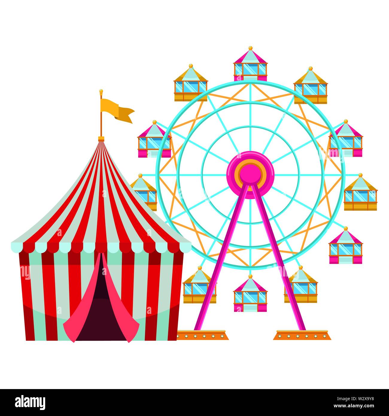 amusement park and circus fun Stock Vector Image & Art - Alamy