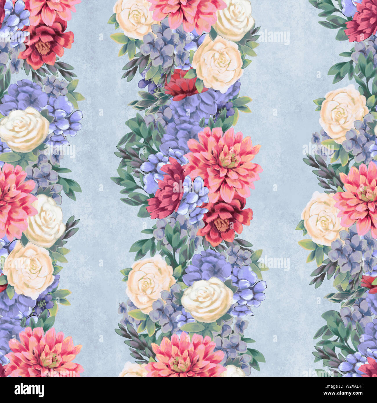 Watercolor Floral Seamless Pattern Hand Painted Flowers Greeting Card Template Or Wrapping Paper Stock Photo Alamy At artranked.com find thousands of paintings categorized into thousands of categories. watercolor floral seamless pattern
