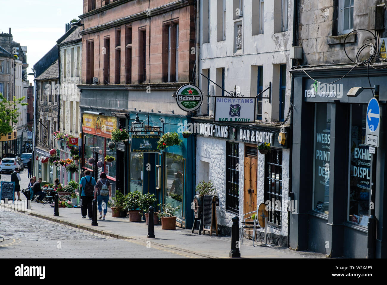 Baker Street Stirling Stirlingshire Scotland Stock Photo Alamy