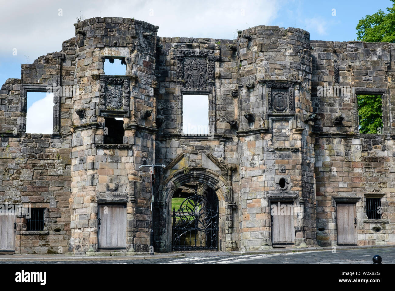 Mars Wark ruined Renaissance mansion near Stirling Castle Stirling Stirlingshire Scotland Stock Photo