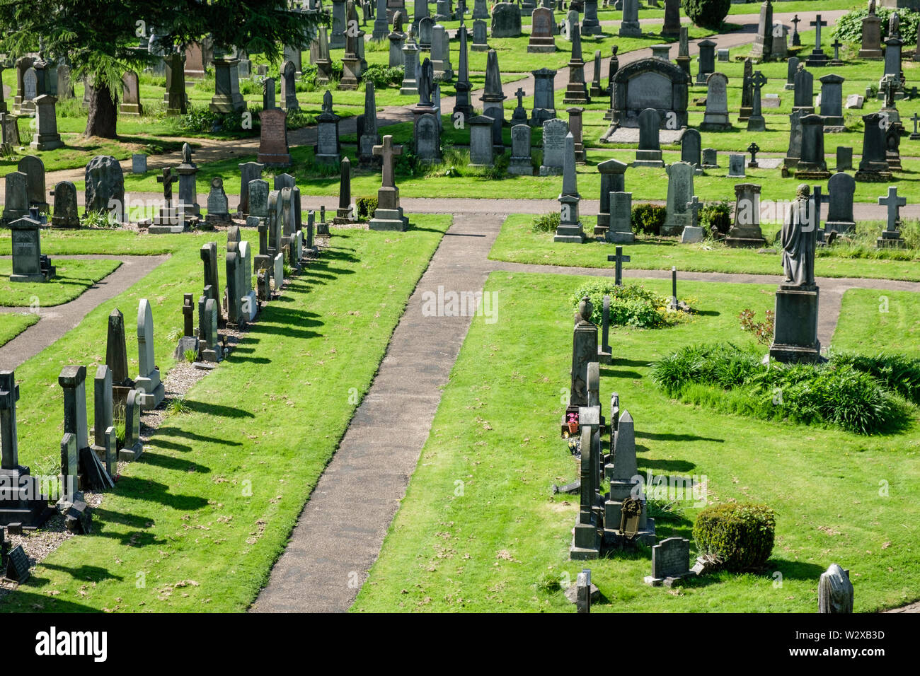 Church of the Holy Rude Graveyard adjacent to Stirling Castle Stirling Stirlingshire Scotland Stock Photo