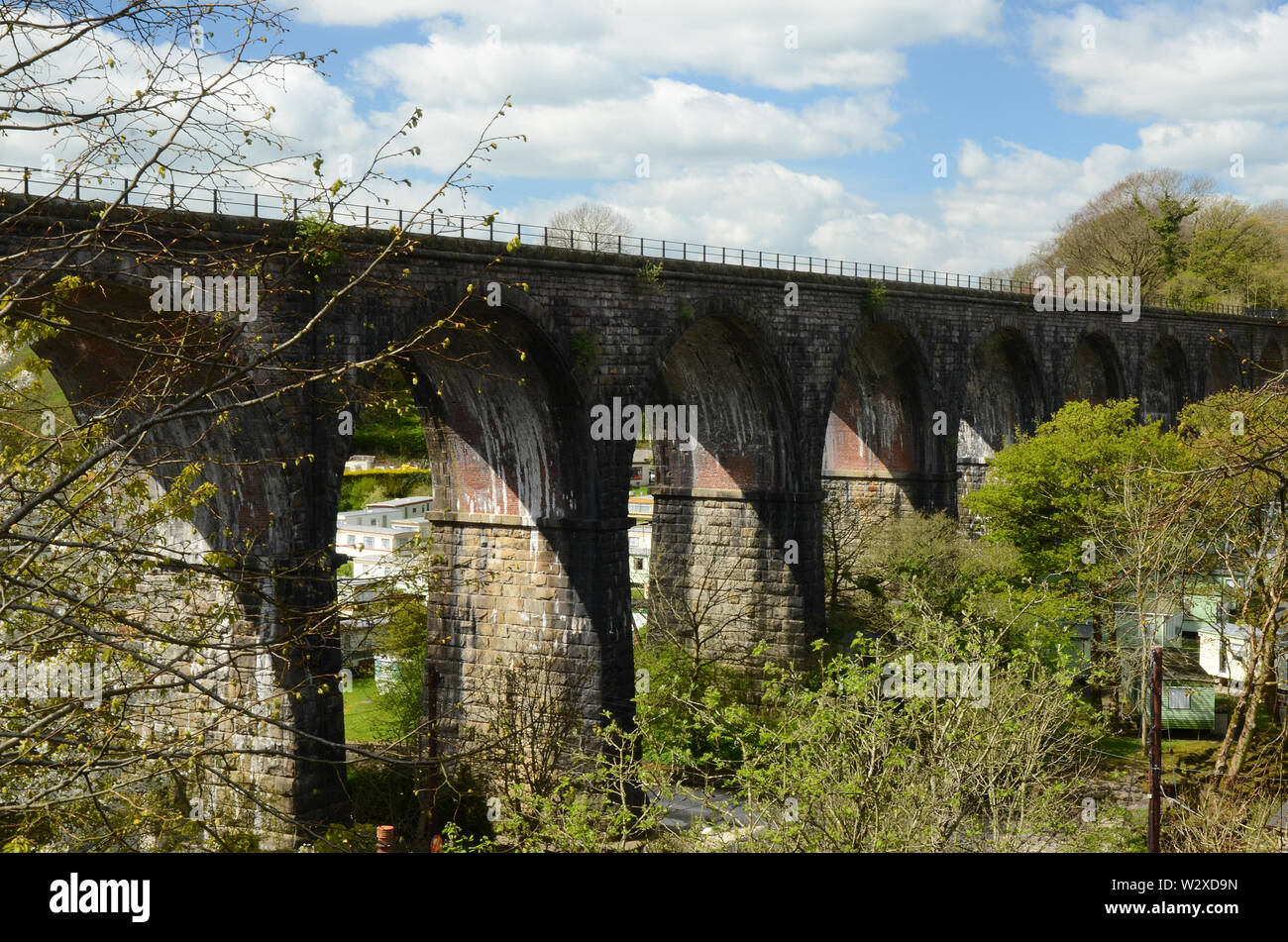 Ingleton railway viaduct Stock Photo