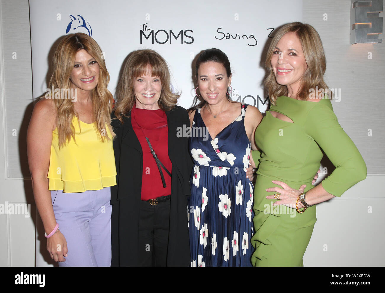 West Hollywood, Ca. 10th July, 2019. Denise Albert, Ellen Marano, Melissa  Gerstein, Alyson Noël, at The Makers of Sylvania host a Mamarazzi event at  The London Hotel in West Hollywood, California on