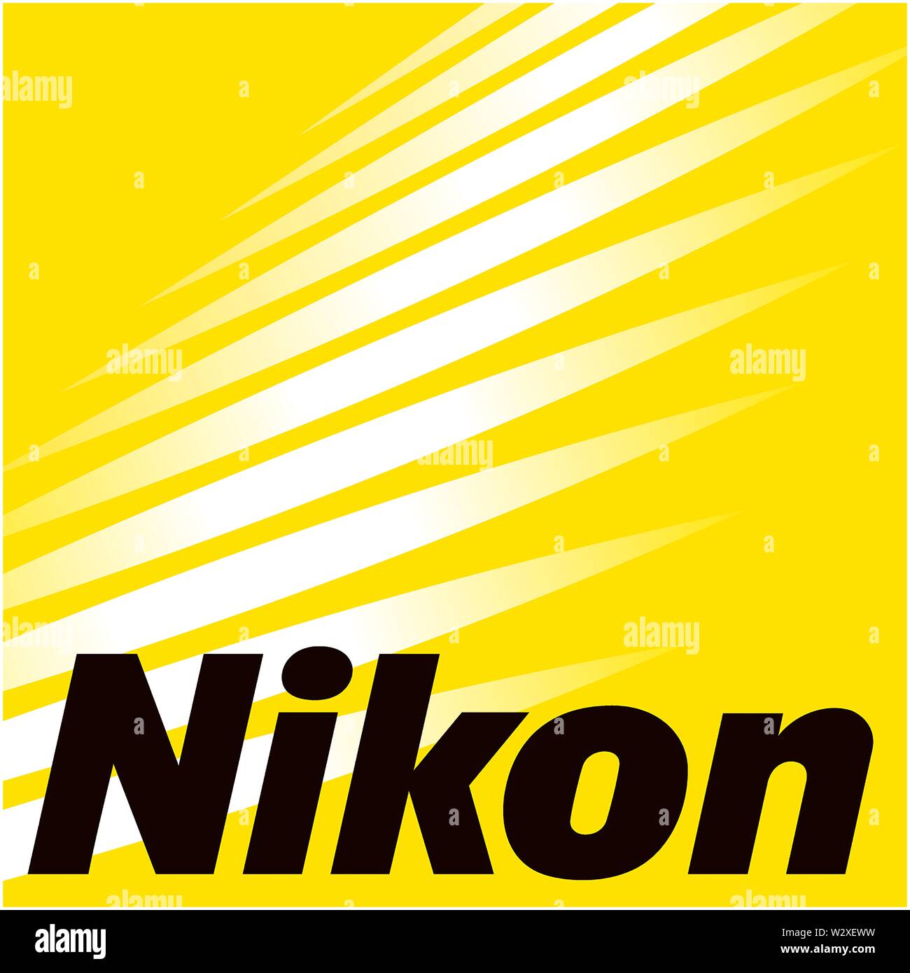 Logo, Nikon, camera manufacturer, optional, Germany Stock Photo