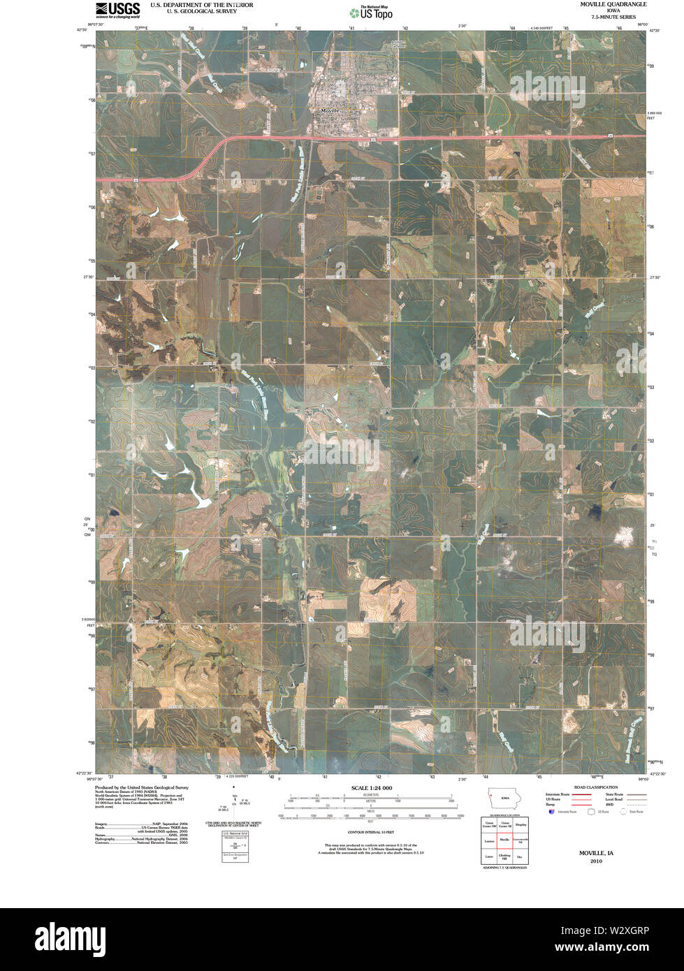 Map of moville hires stock photography and images Alamy