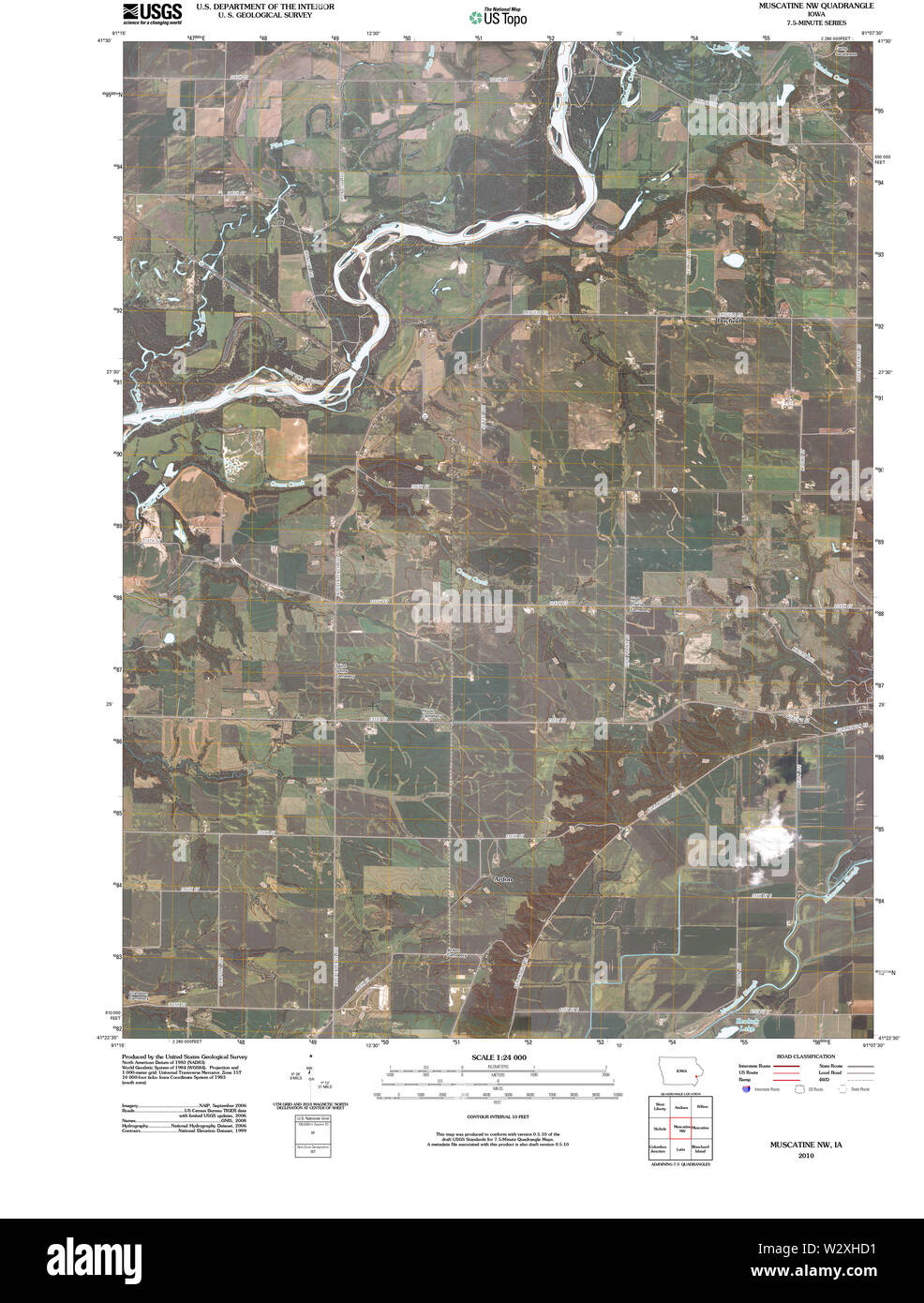 Map of muscatine hires stock photography and images Alamy