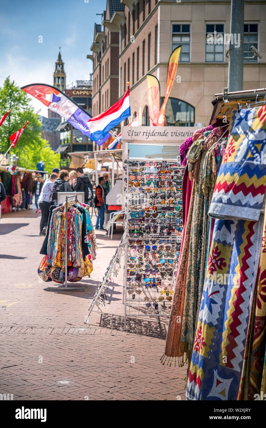 Market in Groningen Stock Photo