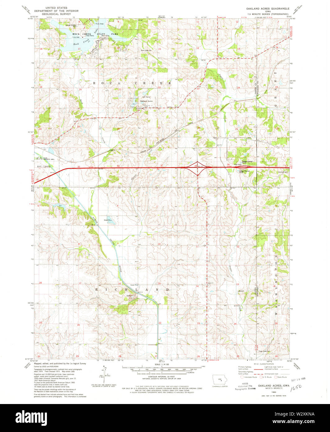 Map of oakland iowa hires stock photography and images Alamy