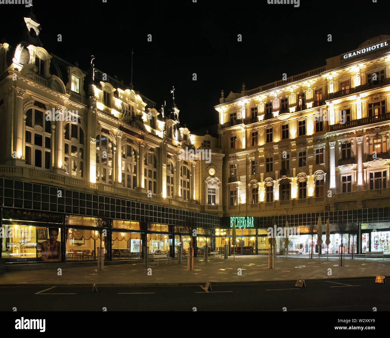 Grandhotel Pupp in Karlovy Vary. Bohemia. Czech Republic Stock Photo