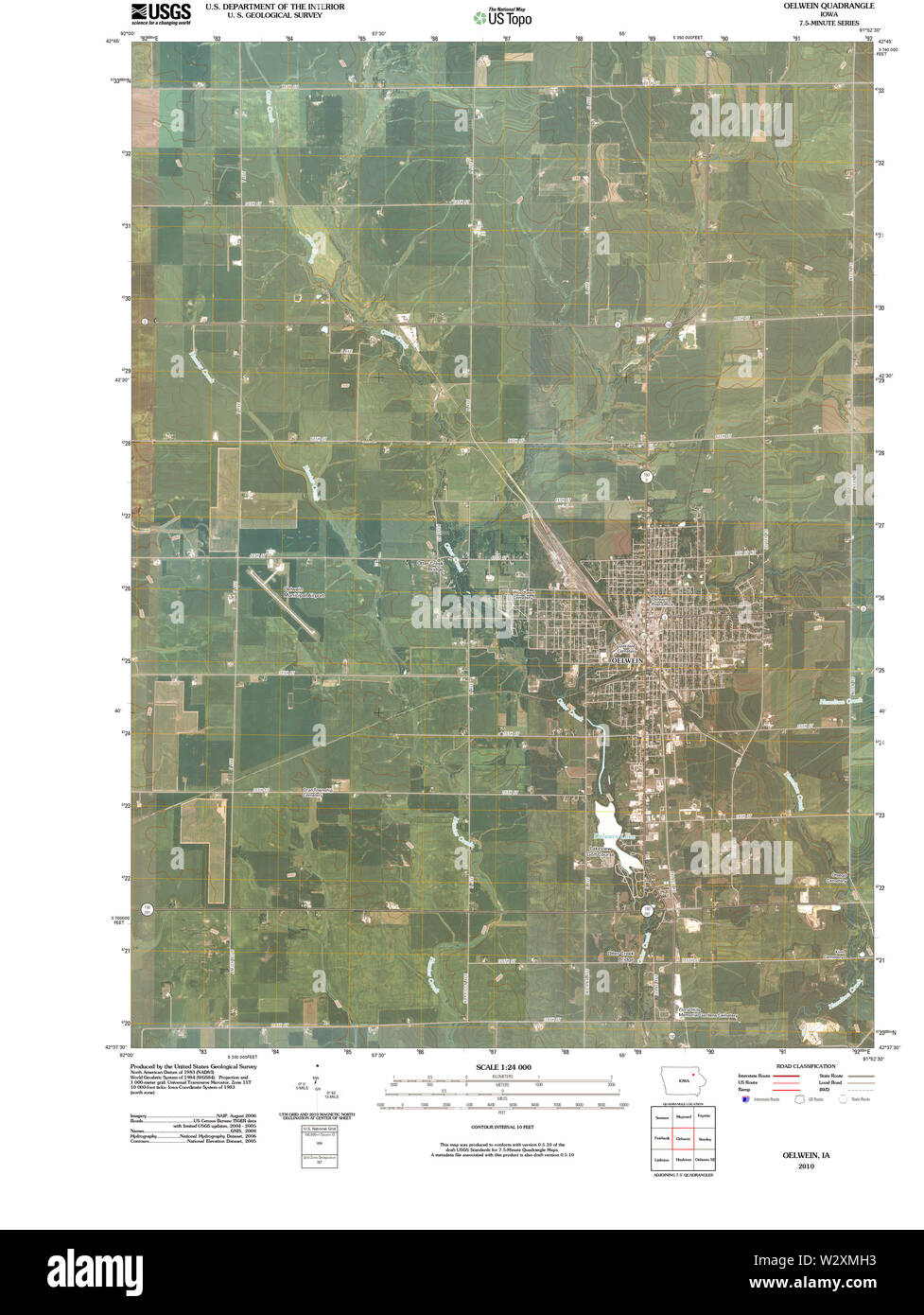 Map of oelwein hires stock photography and images Alamy
