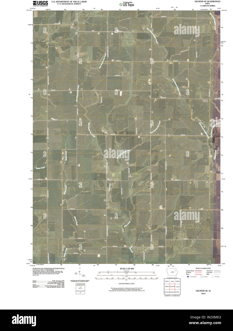 Map of oelwein hires stock photography and images Alamy