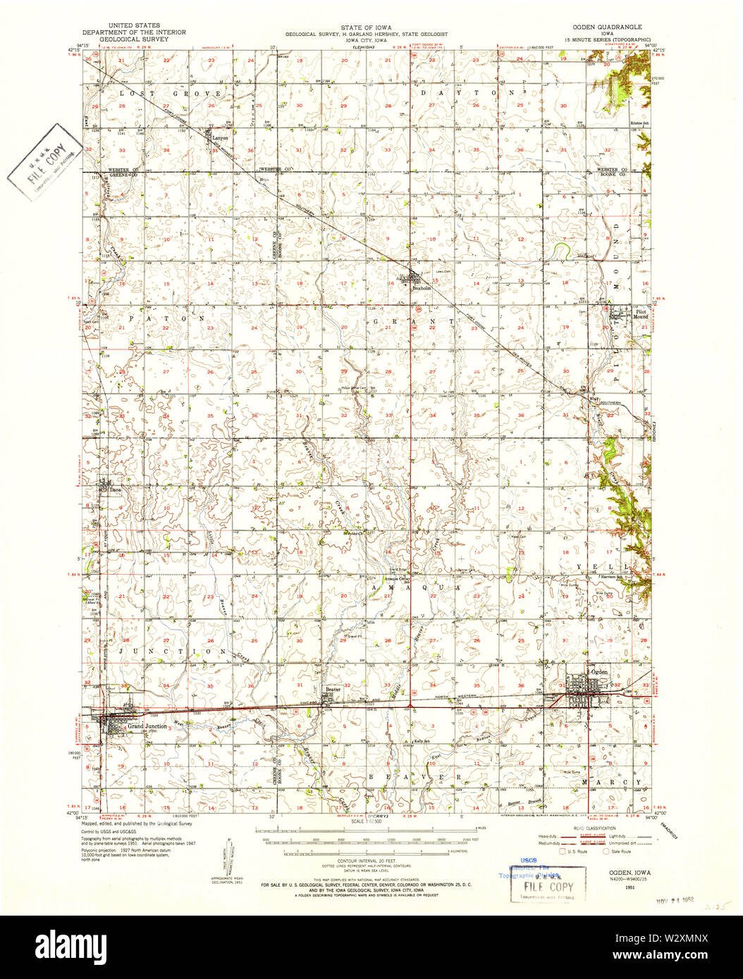 Ogden iowa map hires stock photography and images Alamy