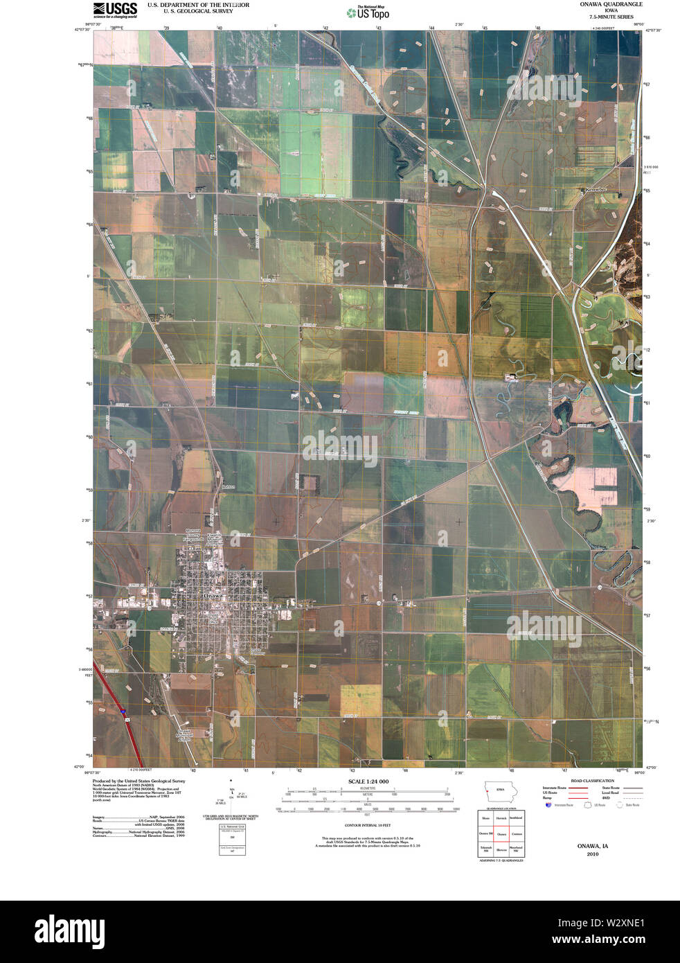 Onawa map hires stock photography and images Alamy