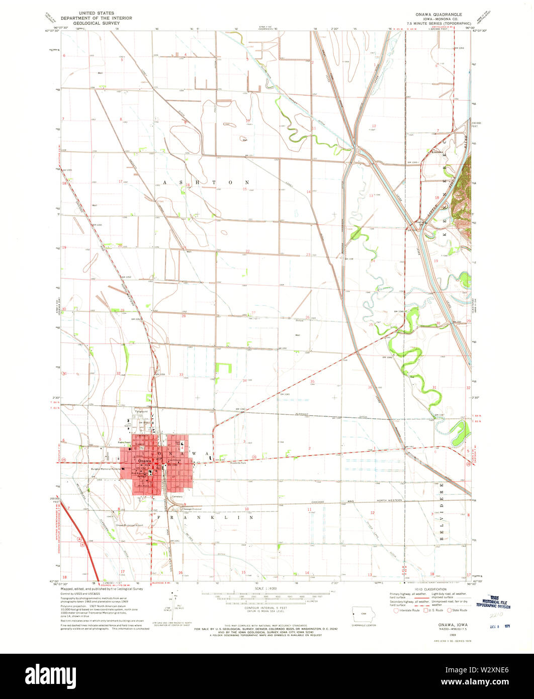 Onawa map hires stock photography and images Alamy