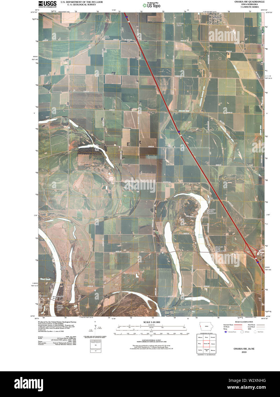 Map of onawa Cut Out Stock Images & Pictures Alamy