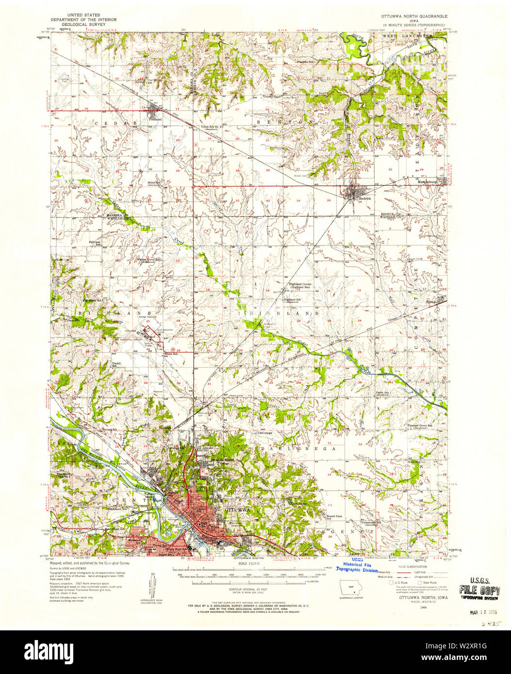 Ottumwa iowa map hires stock photography and images Alamy