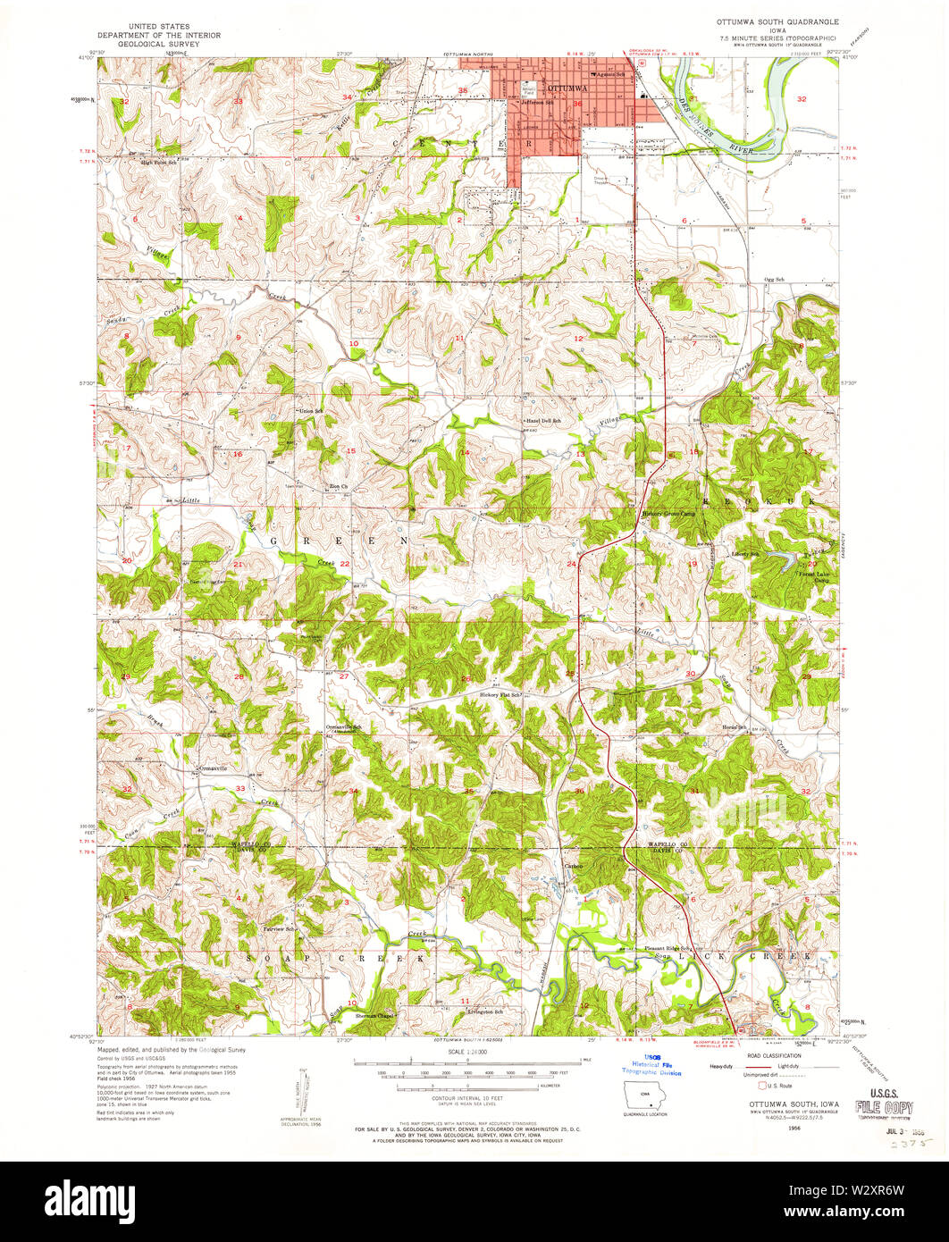Ottumwa iowa map hires stock photography and images Alamy