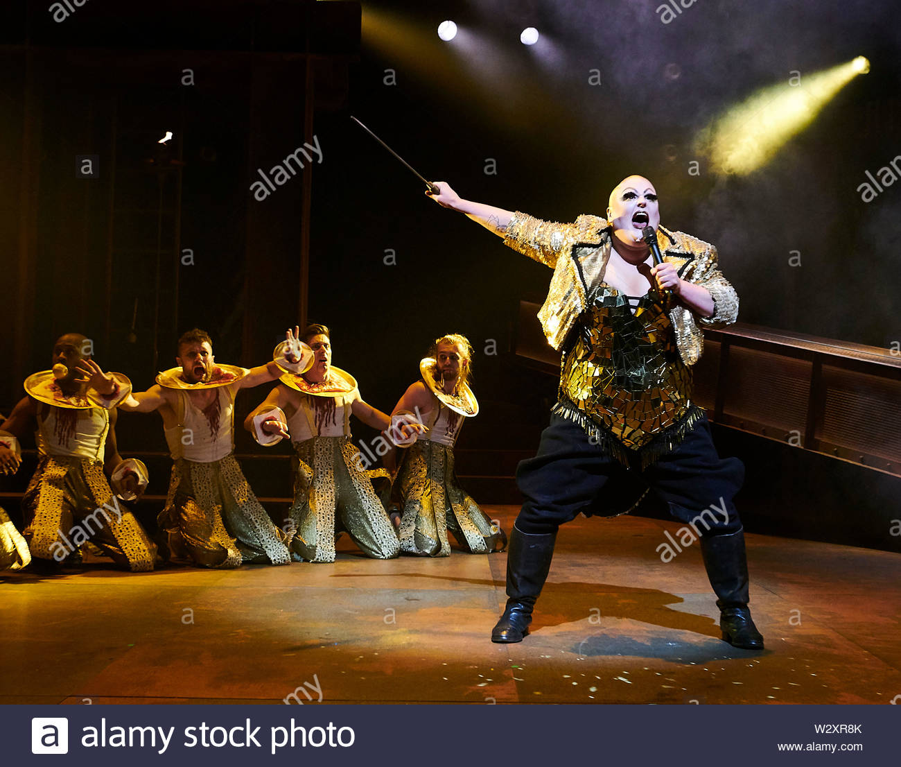 Jesus Christ Superstar.Lyrics by Tim Rice, Music by Andrew Lloyd Webber.  The Regent's Park Open Air Theatre Production directed by Timothy Sheader.  With Samuel Buttery as Herod. Opens at The Barbican Theatre