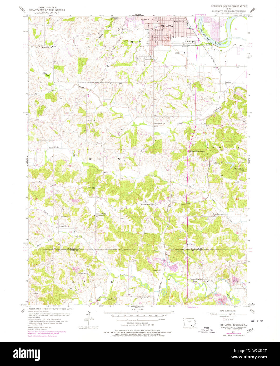 Ottumwa iowa map hires stock photography and images Alamy