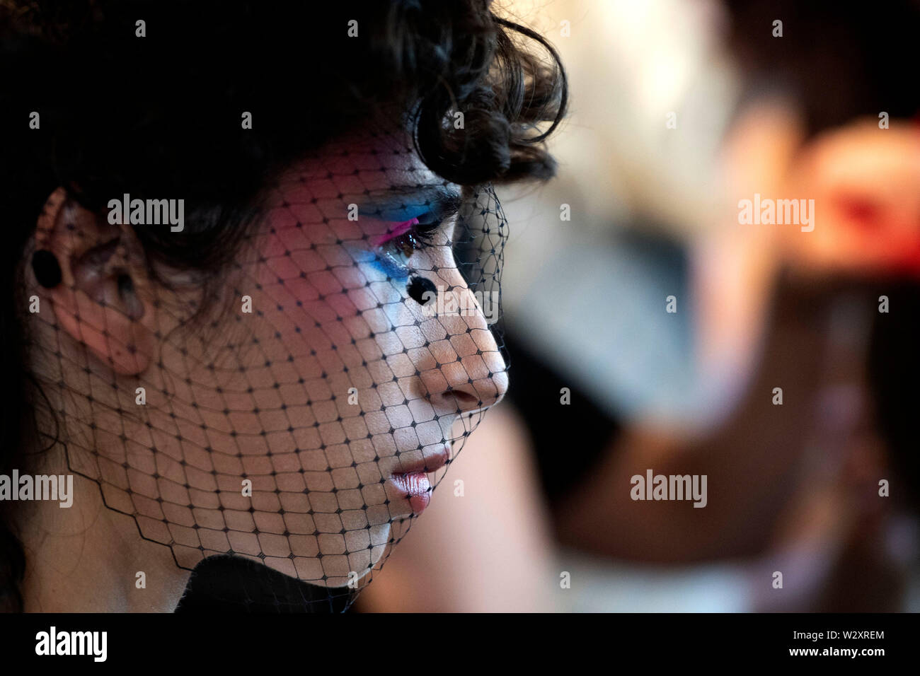 Model at the 2nd Skin Fashion Show Co Fashion Show at the MercedesBenz