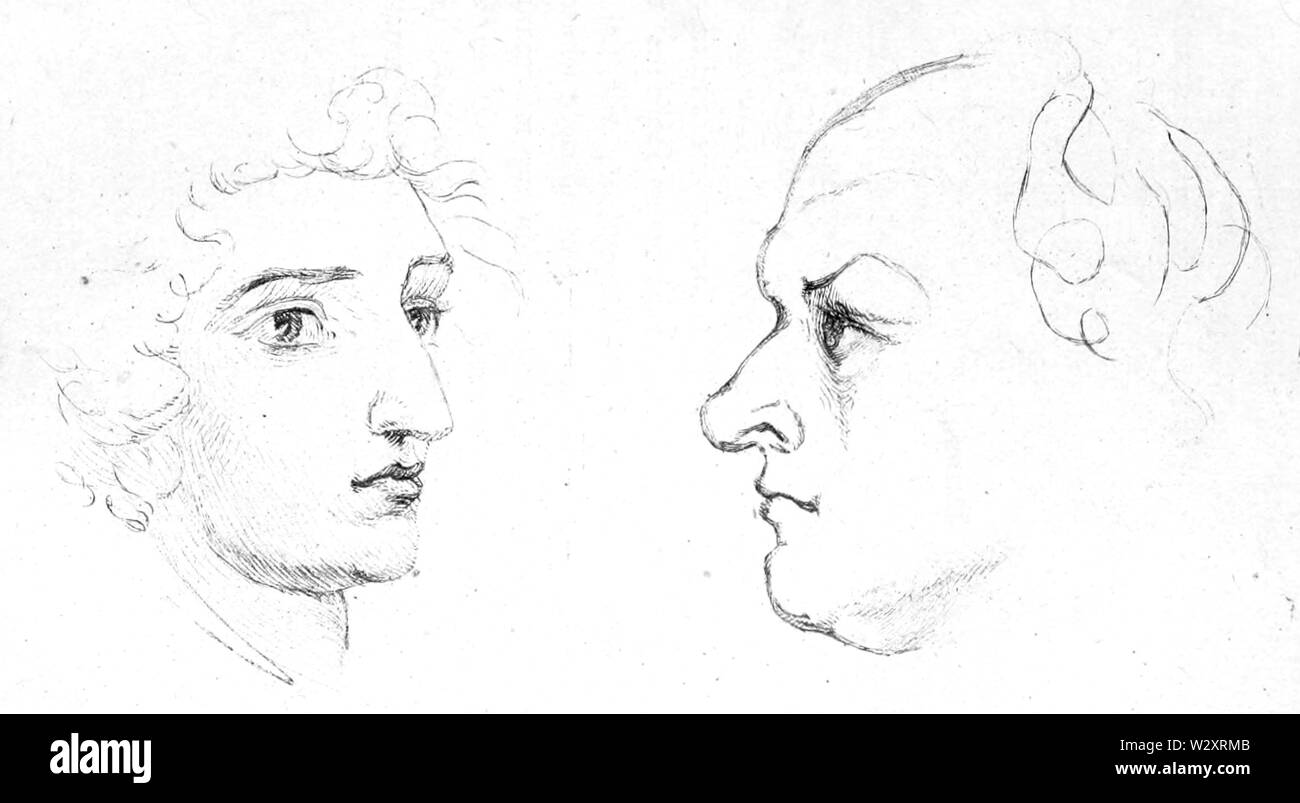 Life of William Blake (1880), volume 1, facing page 374 Stock Photo Alamy