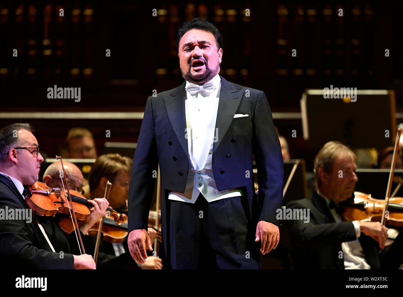 Concert of Mexican tenor Ramon Vargas and Czech National Symphony Orchestra  conducted by Italian Marcello Rota within international festival Prague  Proms in Prague, Czech Republic, July 10, 2019. (CTK Photo/Ondrej Deml Stock