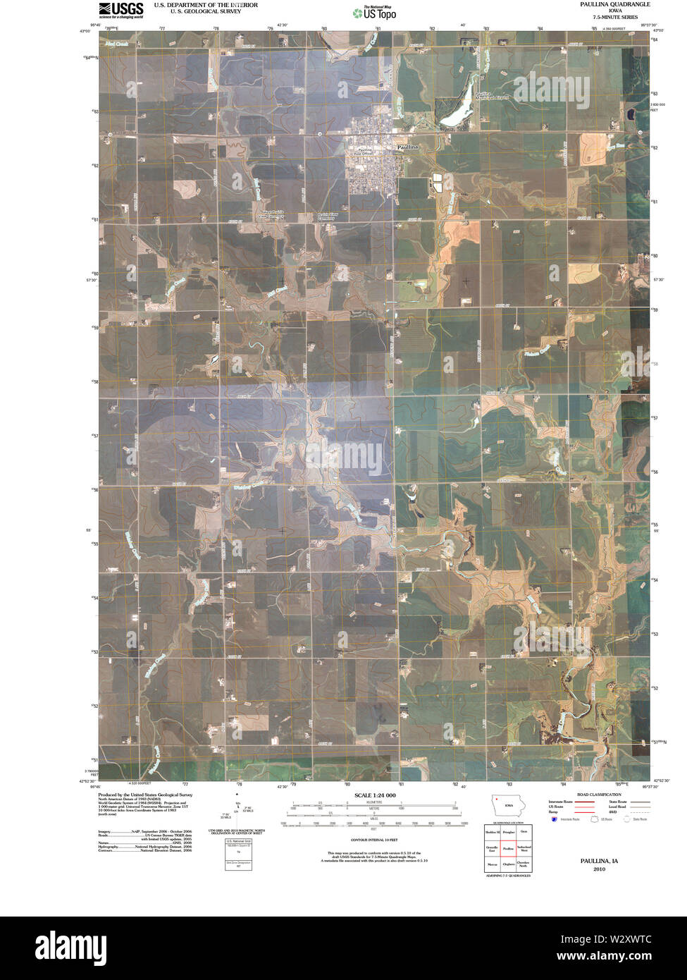 Map of paullina iowa Cut Out Stock Images & Pictures Alamy
