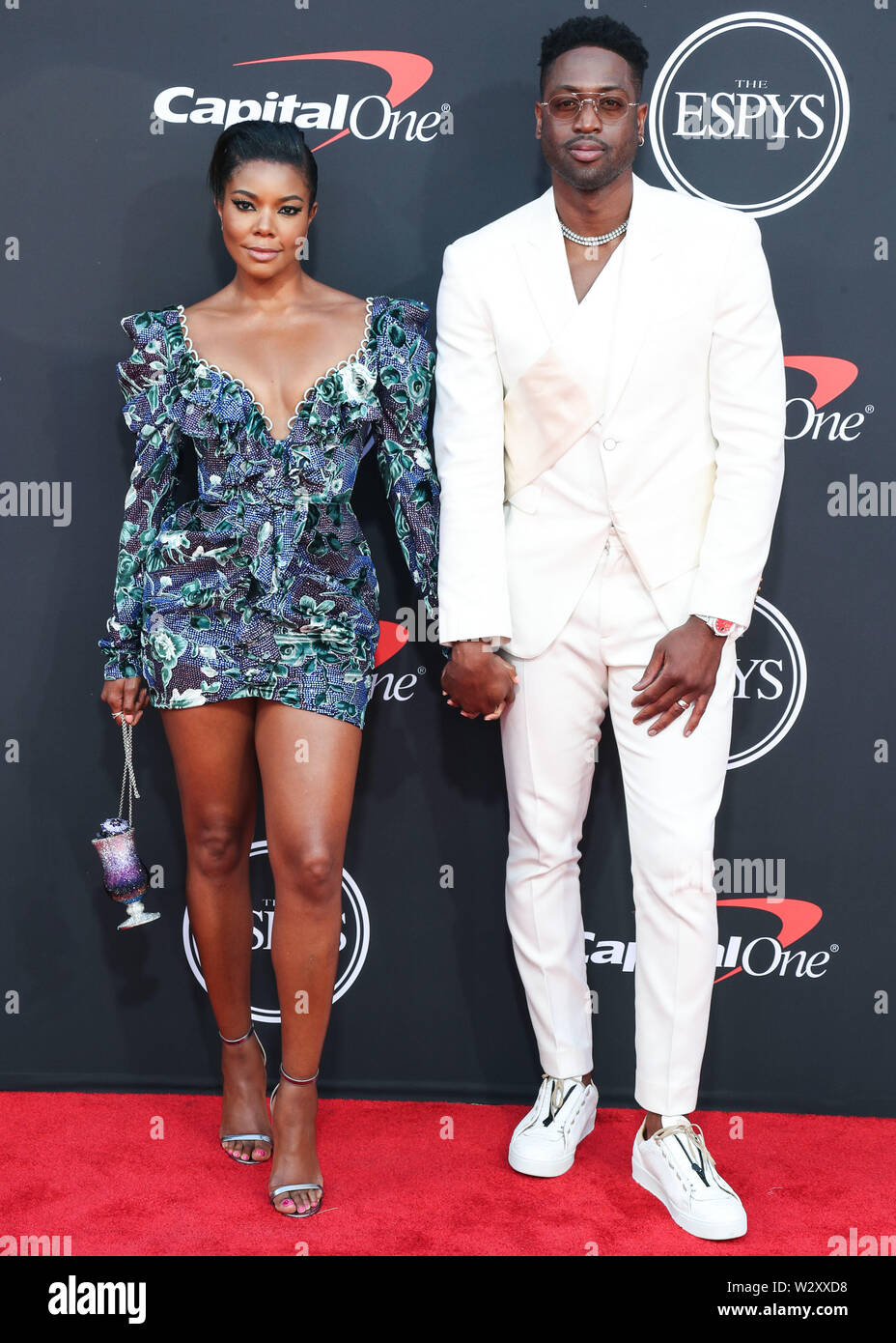 Los Angeles California Usa 10th July 19 Actress Gabrielle Union And Husband American Basketball Player Dwayne Wade Arrive At The 19 Espy Awards Held At Microsoft Theater L A Live On July 10 19