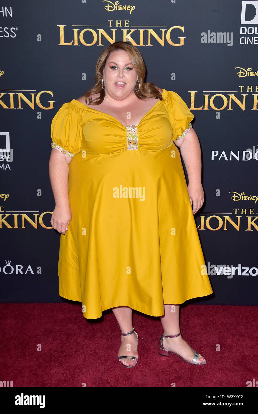 Chrissy Metz at the world premiere of the movie 'The Lion King' at the ...