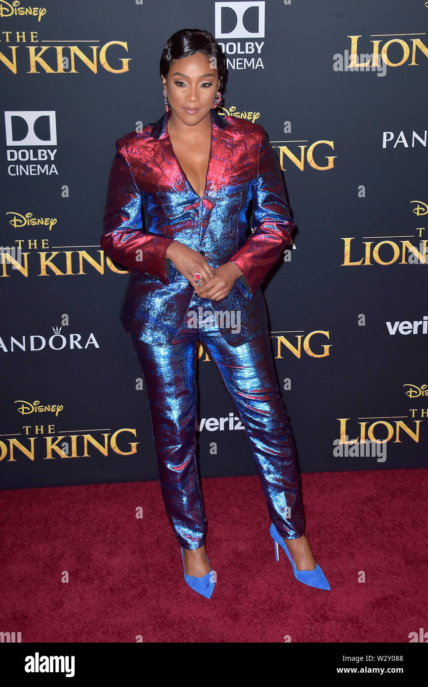 Tiffany Haddish at the world premiere of the movie 'The Lion King' at