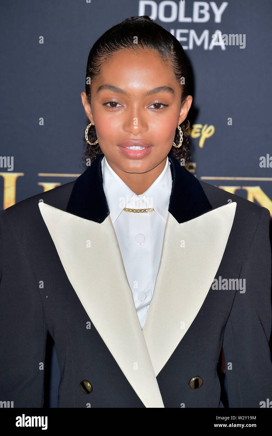 Yara Shahidi at the world premiere of the movie 'The Lion King' at the