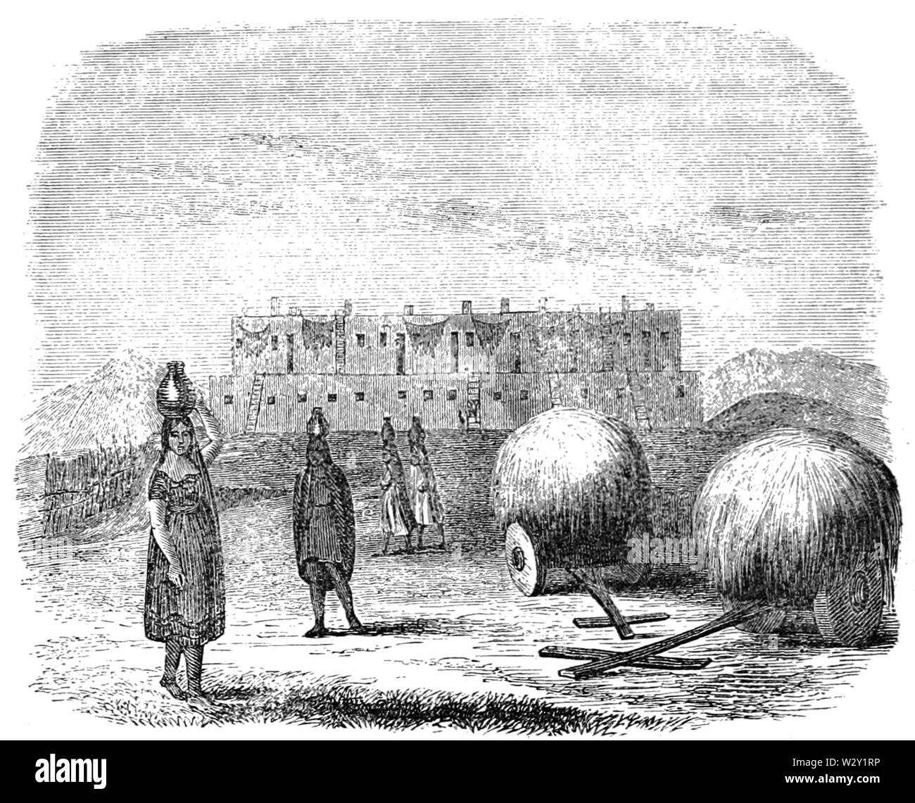MASR V2 D430 Indian pueblo, or village Stock Photo